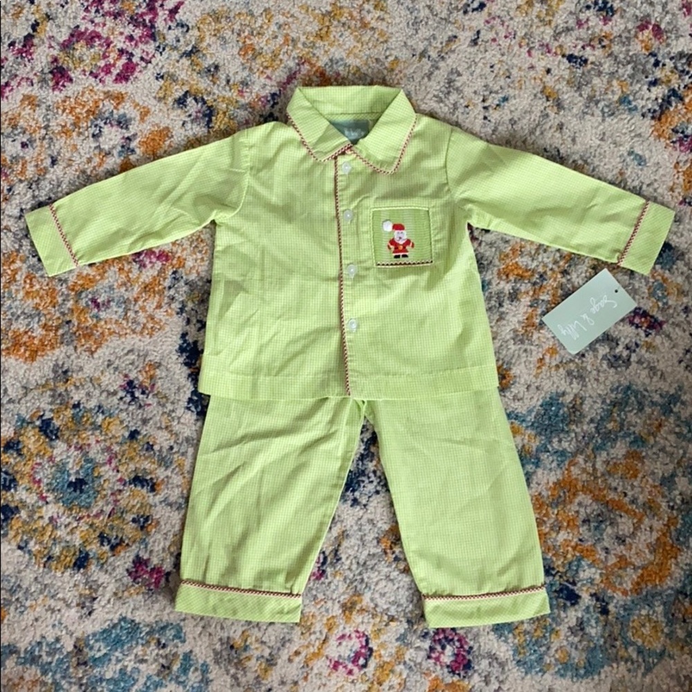Sage and Lilly 2 piece pajama set 12m